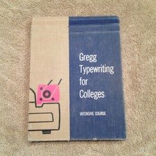 Gregg Typewriting for Colleges Intensive course,  hardcover-1957 thumbnail