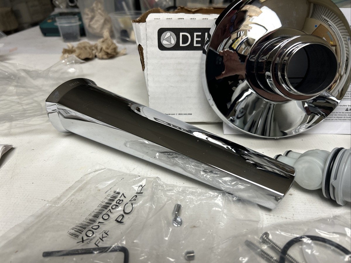 Delta Shower Trim Polished Chrome 107528 With Valve | eBay