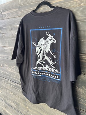 PVLACE 808mafia The Emperor Black T Shirt Glow Ink Size Xl