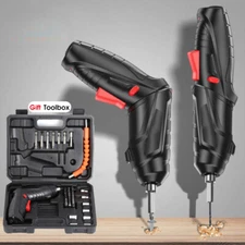4.2V Wireless Electric Screwdriver with LED Light High-power Maintenance Tool 