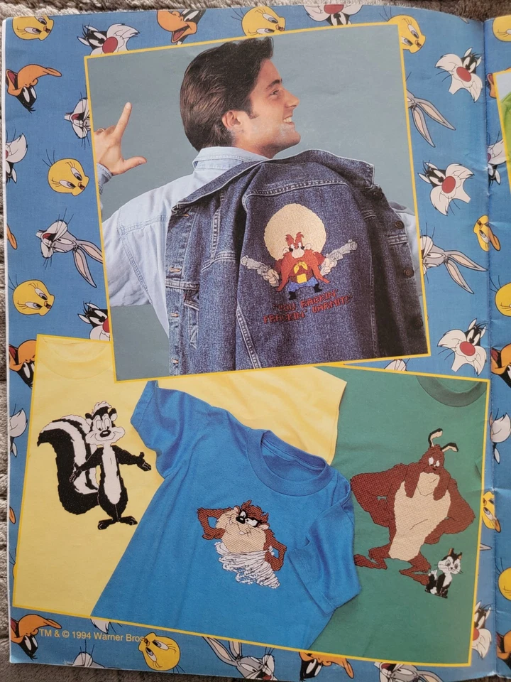 Looney Tunes in Waste Canvas Leaflet 2564 Bugs Taz Tweety Marvin Road Runner + - Image 4 of 4