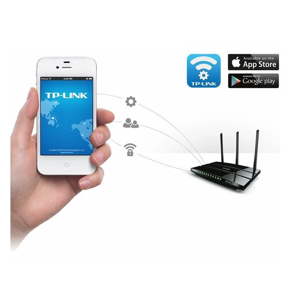 TP-Link AC1750 1750 Mbps 4-Port Gaming-Router (Archer C7 v2) - Bild 4 von 4