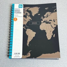 Pen+Gear 2025 Monthly Weekly Planner Large 9" x 11" + Sticker Page NEW