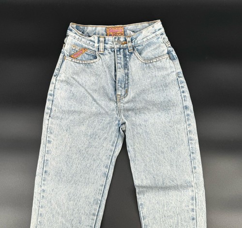 Vintage 1980s Jordache Acid Stone Wash Girls Jeans, Size 5/6 - Picture 2 of 13