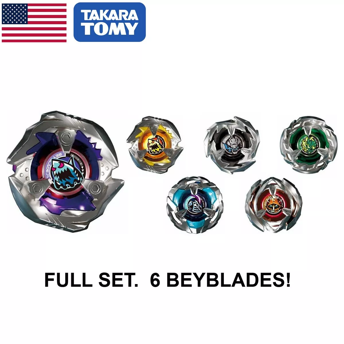 TAKARA TOMY Beyblade X Random Booster Vol. 1 BX-14 FULL SET (6pcs) - USA  SELLER!