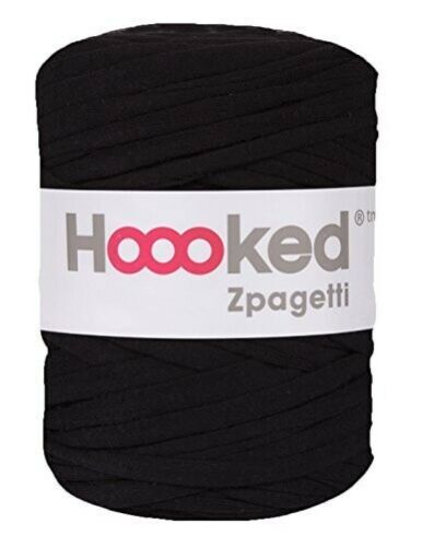 WOOL AND THE GANG JERSEY BE GOOD UPCYCLED T-SHIRT YARN BLACK