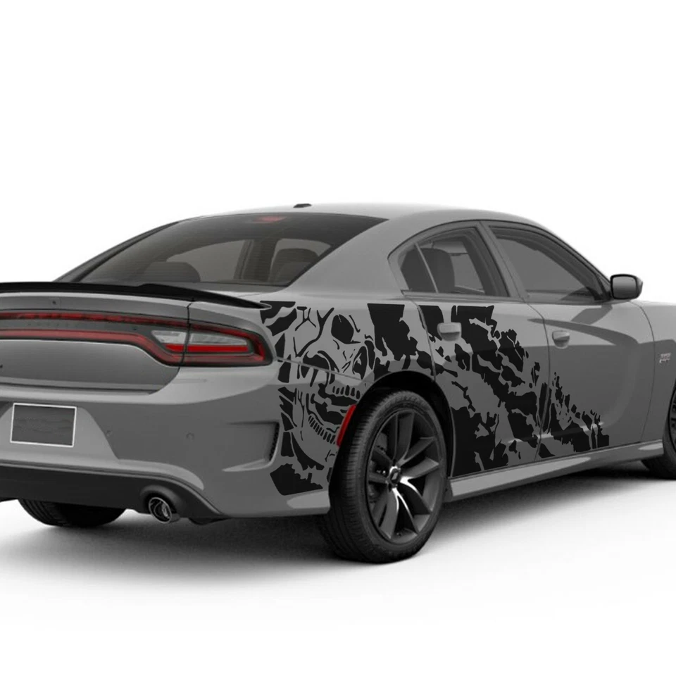  Виниловая графическая наклейка стикер для Dodge Charger Side Scat Pack Nightmare Design - Изображение 3 из 4