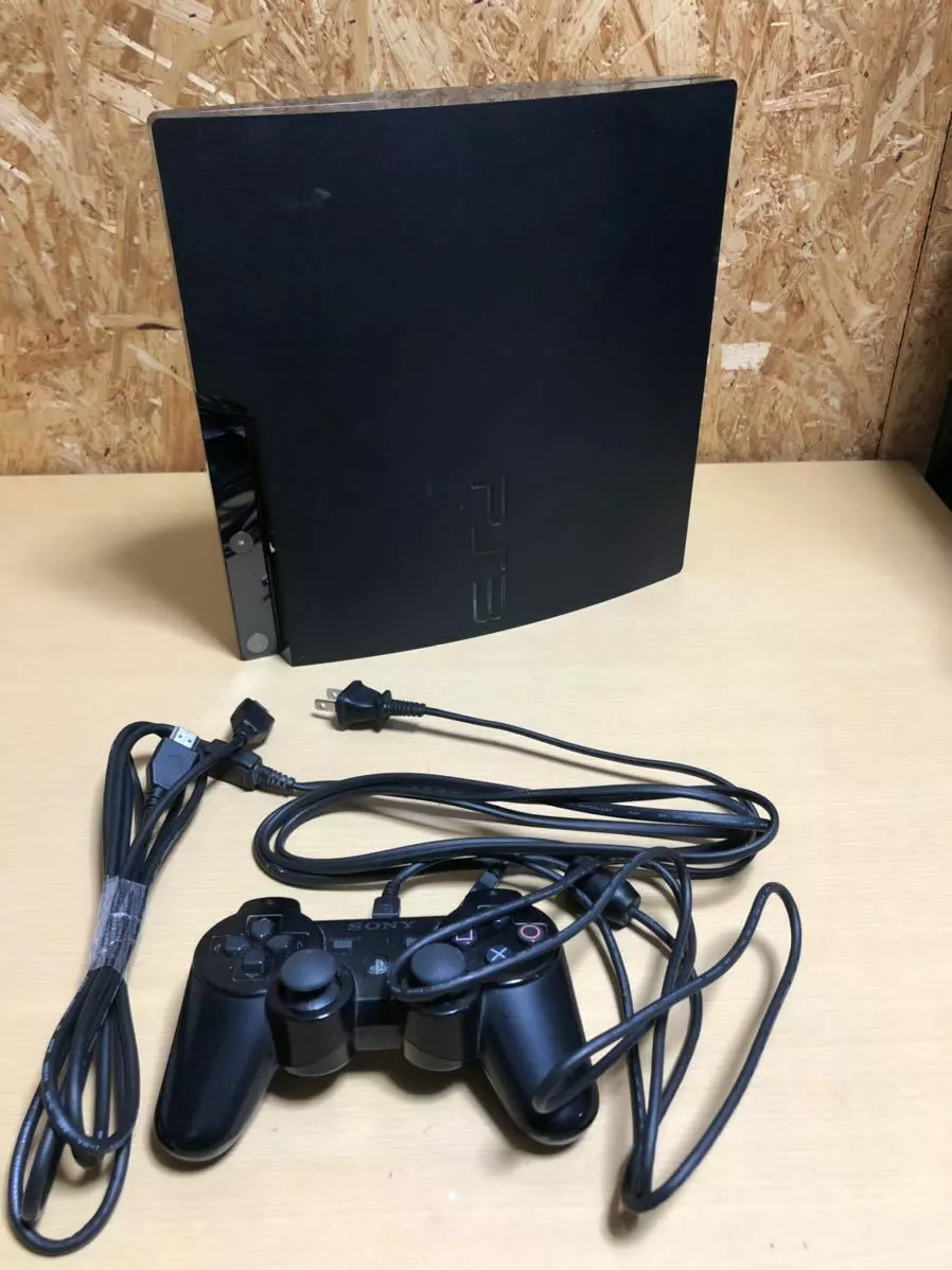 PS3 Charcoal Black CECH 2000A 120GB Console Full Accessories Sony