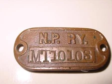 Vintage NORTHERN PACIFIC Railroad BELT BUCKLE  MT10303