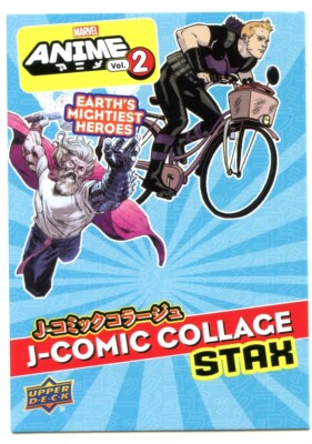 2023 Upper Deck Marvel Anime Vol 2 J-Comic Collage Stax Card MS-2C