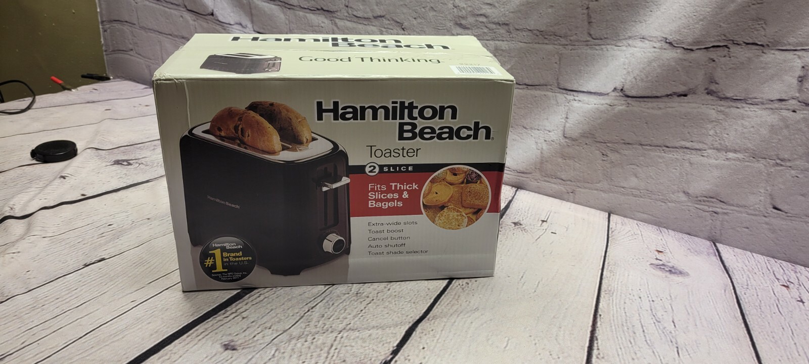 Hamilton Beach 22633 Extra Wide 2 Slice Slot Toaster Black for sale online eBay