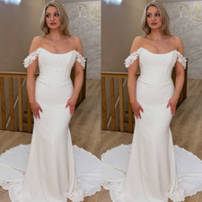 Beach Wedding Dresses Off Shoulder Chiffon Summer 2025 Newest Simple Bridal Gown