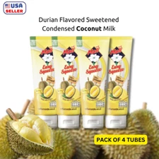 DURIAN FLAVORED SWEETENED CONDENSED COCONUT MILK EASY SQUEEZE 140 G (4 TUBES)