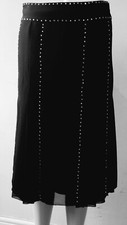 Amanda Wakeley Elements Ladies Skirt Diamante Lined Uk Size 8 Free Delivery 