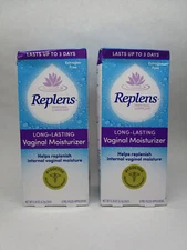 2 Boxes Replens Vaginal Lasting Moisturizer (8 Prefilled Applicators Per Box)