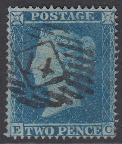 SG 20a 2d blue plate 5 lettered EC. Very fine used with a London ‘14’... - Afbeelding 1 van 1