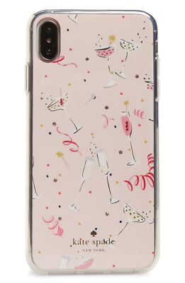 Kate Spade New York 256572 Womens Jeweled Champagne iPhone Xs Max Case