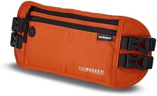 Portafoglio/Fanny Pack da viaggio nascosto Van Beeken RFID porta passaporto uomo e donna nuovo con etichette