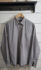 Kenneth Cole Reaction Men's Dress Shirt Size XL Slim Fit Checkered