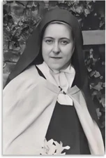 St. Therese of Lisieux Catholic Saint Quote Portrait Vintage Drawing Art Poster