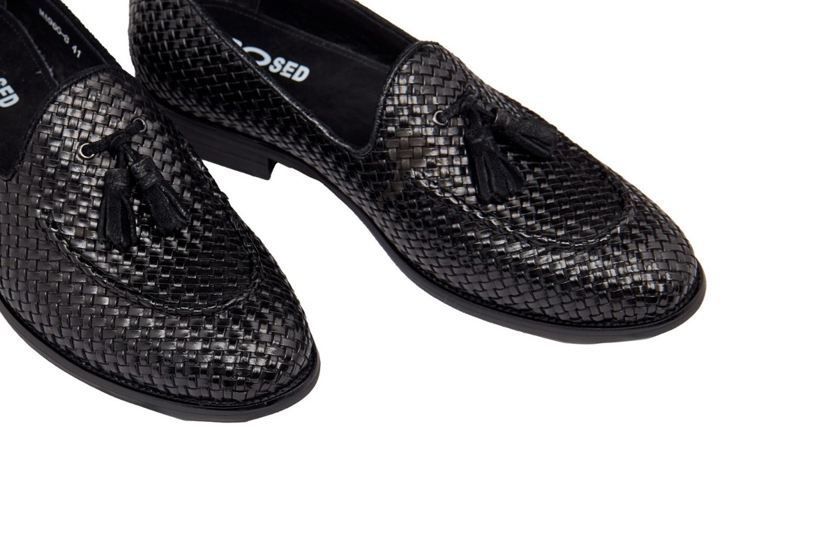 Genuine Weaved Leather Tassel Loafer Slip On Shoe Men’s Size 41 US 8 s-l1200.jpg main image 2