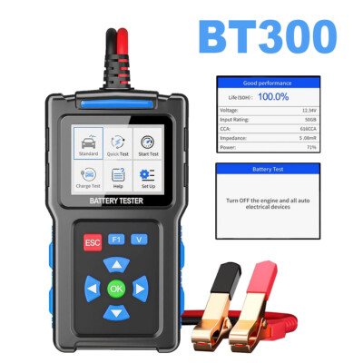 BT300 Car Battery Load Tester 12V 24V Trucks Alternator Cranking Tool 20-2000CCA