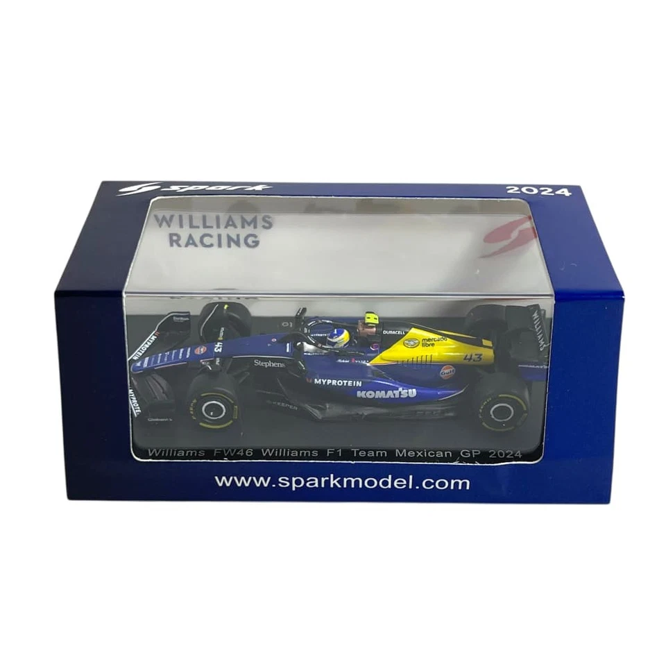 Modellino F1 Spark 1/64 Williams FW46 Mexican GP 2024 #43 F. Colapinto - Immagine 4 di 4