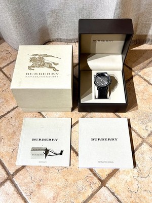 Burberry グレー レザージャケット バルーンスリーブ Burberry Men's BU7682 Stainless Steel Analog Grey Dial Watch for