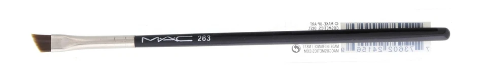 Black Flat Angled Eyeliner Brush For Precise Eye Makeup Shading And Lining - Image 3 of 4