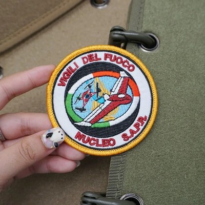 FIREFIGHTERS CORE PATCH S.A.P.R. Italy 8cm - Fireman patch hook & loop