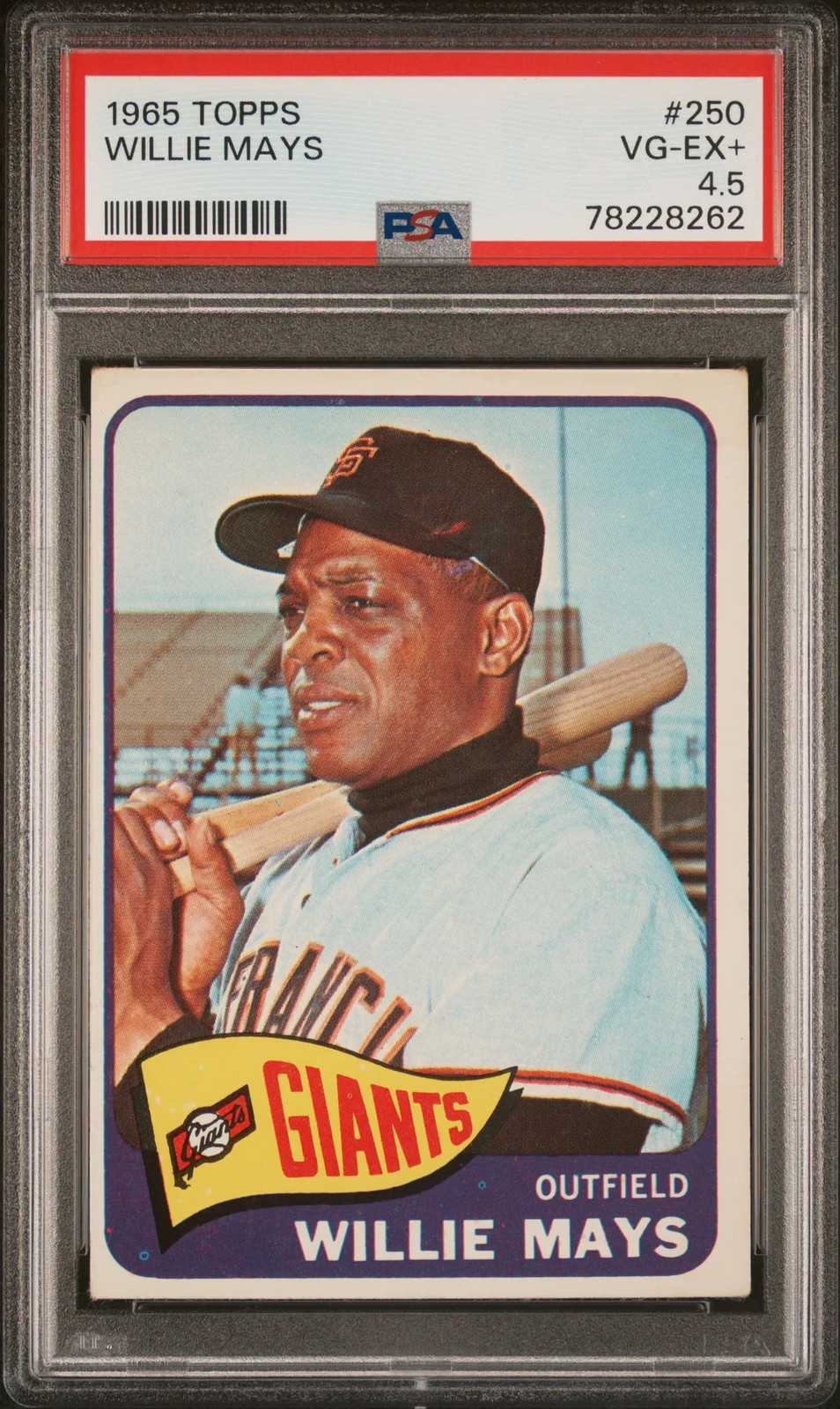 1965 Topps Willie Mays #250 PSA 4.5