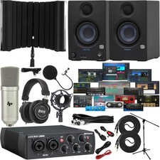 PreSonus AudioBox 96 USB 2x2 Studio Bundle with Eris 3.5, Mic  Headphones