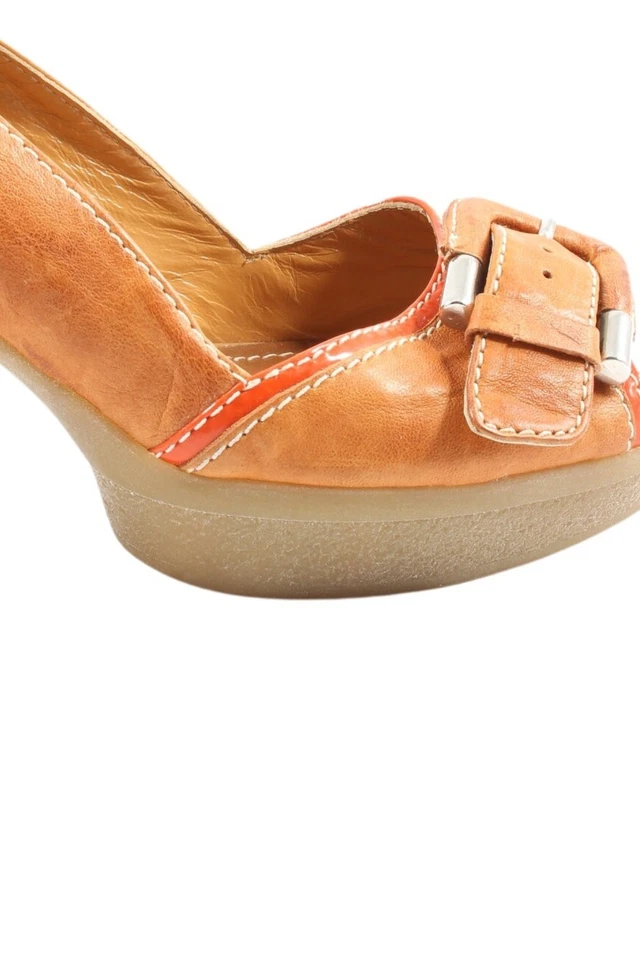 MANAS DESIGN Tacones con punta abierta Mujeres Tacones Talla EU 37 naranja claro - Imagen 3 de 4