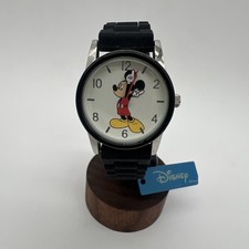 Disney Mickey Mouse Moving Hands Womens New Watch Silicone Band Mck861 Fast Ship