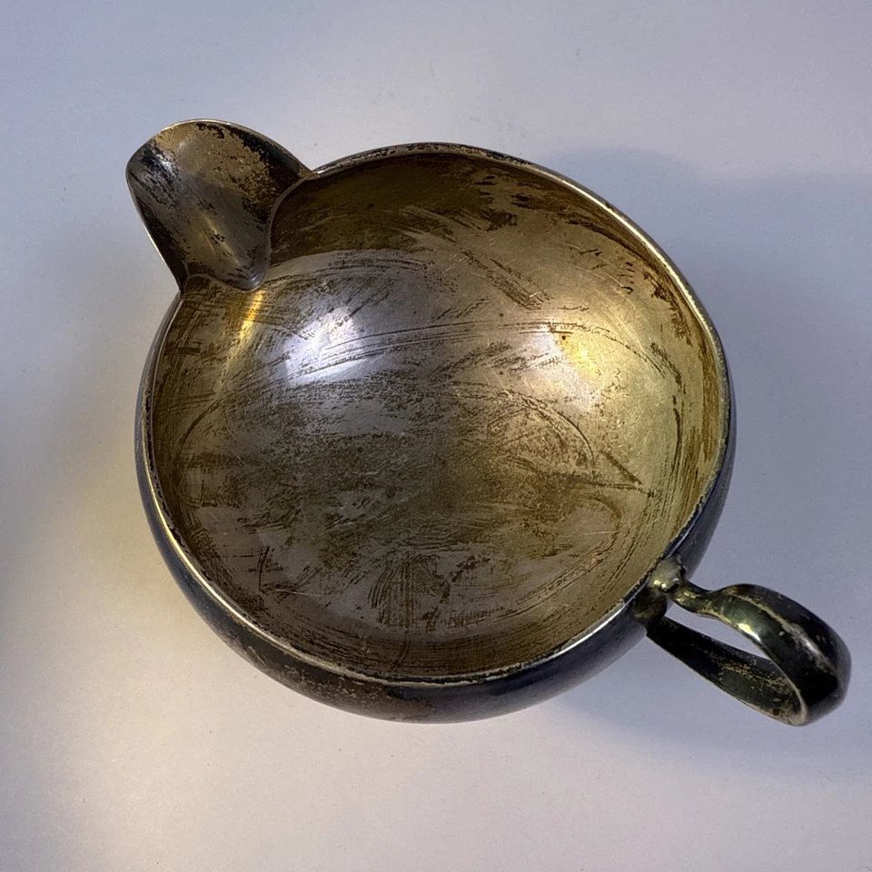 Antiguo azucarero y crema de plata de ley de Ellmore 1787 Foto 4 de 4