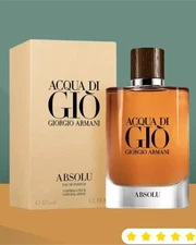 GIORGIO ARMANI  6.7 Oz / 200 ml.  ACQUA DI GIO ABSOLU EAU DE PARFUM NIB