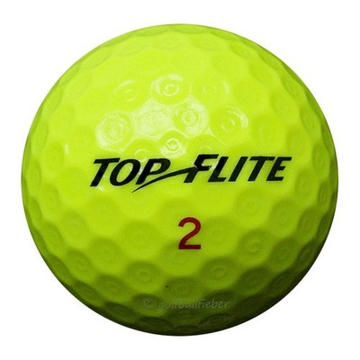100 Top-Flite XL Distance Gelb Golfbälle im Netzbeutel AA/AAAA Lakeballs