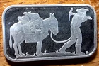 *SILVERTOWNE*  1oz .999 Fine Silver "PROSPECTOR BAR"