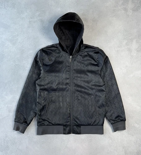 Giacca uomo Burberry Black Label cotone reversibile con cappuccio taglia 3