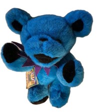 VTG Grateful Dead Jointed Bear Blue W/Purple Collar 1990 Gem Inc 12" W/Tags