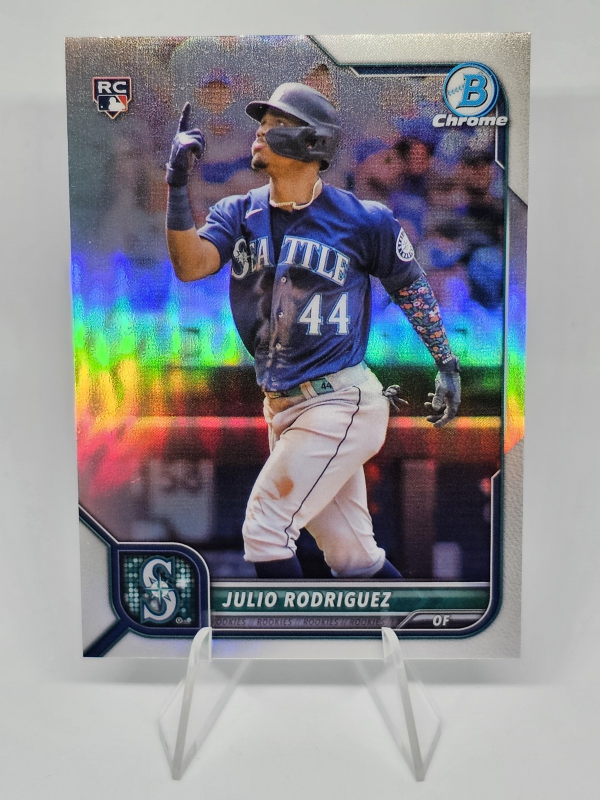 2022 Bowman Chrome #48 Julio Rodriguez Rookie Card Refractor #/499