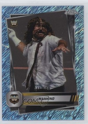 2025 Topps Chrome WWE Aqua Shimmer Refractor 45/199 Mankind #124 HOF 6k8