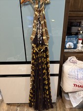 Free People Maxi Dress Womens Small Boho Retro Chocolate Strappy Summer