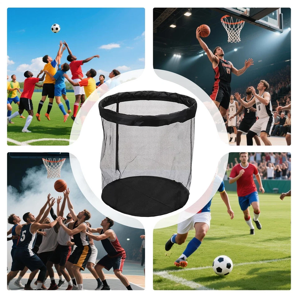 Ball Storage Ball Holder Garage Portable Container Box Large Capacity Basket Net - image 3 of 4