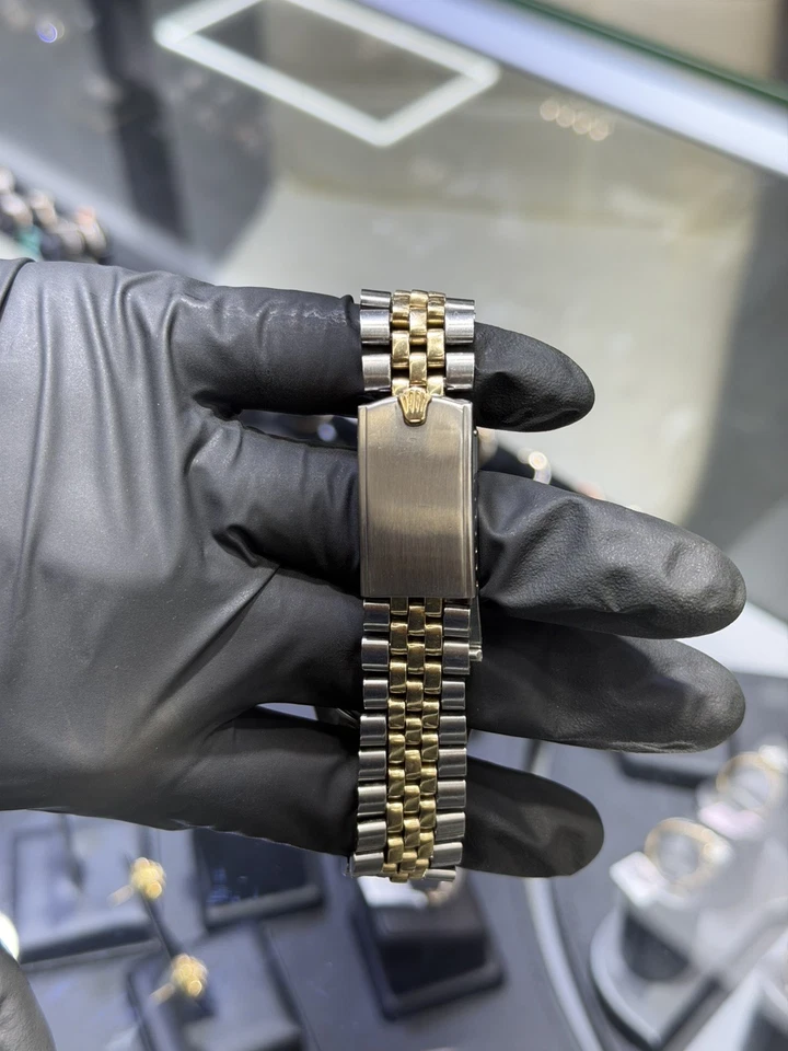 Men's Rolex 36mm DateJust 18K Gold Stainless Steel & Champagne Dial Quick set  - Image 4 of 4