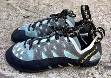 La Sportiva Tarantulace Climbing Shoes WOMENS 6 Blue Gray Lace Up FAST SHIPPING