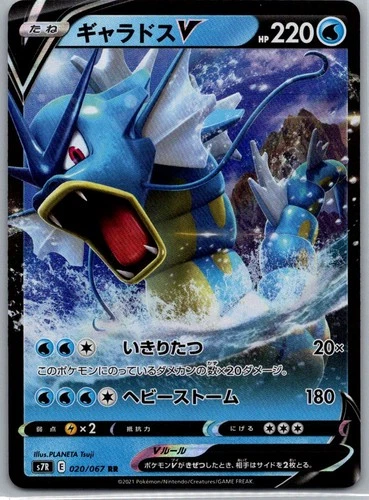 Gyarados V 020/067 Double Rare Blue Sky Stream Pokemon Japanese Near Mint