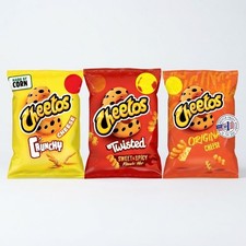 30g x 30 Pack Cheetos Snacks Crisps - Crunchy, Sweet & Spicy or Original Cheese