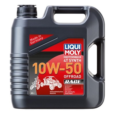 Motorbike 4T Synth 10W-50 Offroad Race LIQUI MOLY 3052 Motoröl Motorrad Öl 4L