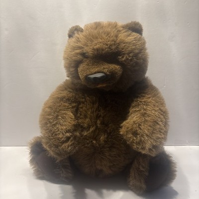 Folkmanis Folktails Rare VTG Brown Bear Full Body Puppet Stuffed Plush 17  NWT